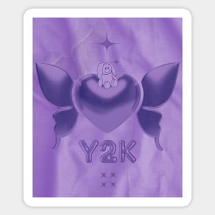 Vintage Y2K Purple Aesthetic Sticker